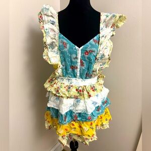 LoveShackFancy Ruffled Mini Dress Sz XS